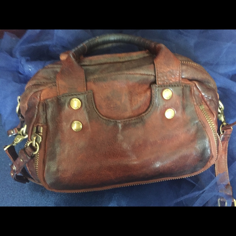 FRYE ELAINE COGNAC SATCHEL Crossbody Handbag GORG BOHO LUX - Picture 3 of 9
